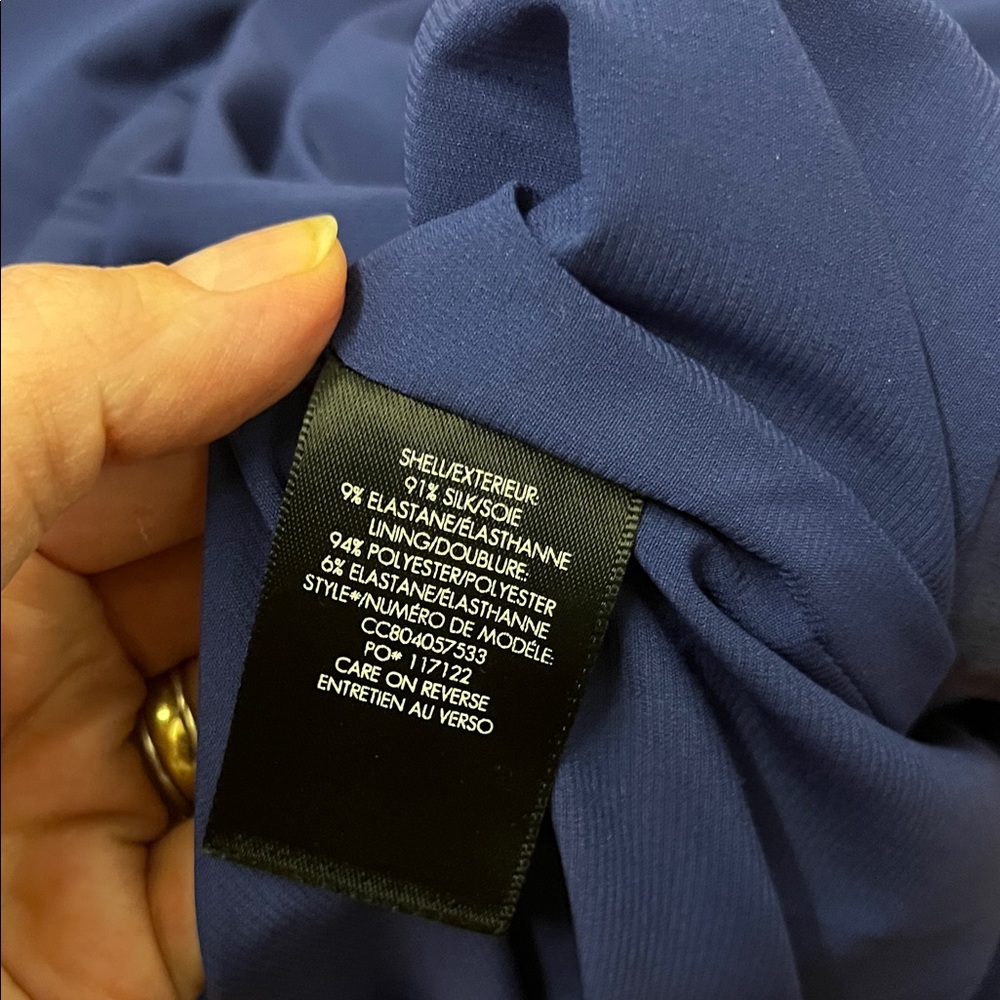 Alice + Olivia Royal Blue Ruched Mini Dress - Picture 5 of 5